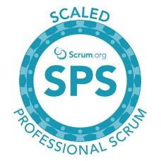 insignia certificado Scaled Professional Scrum
